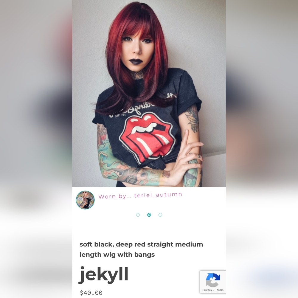 LUSH Red Wig